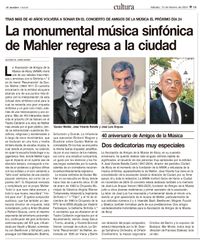 SINFONÍA Nº 2 DE MAHLER - RESURRECIÓN SINFONÍA Nº 2 DE MAHLER - RESURRECIÓN